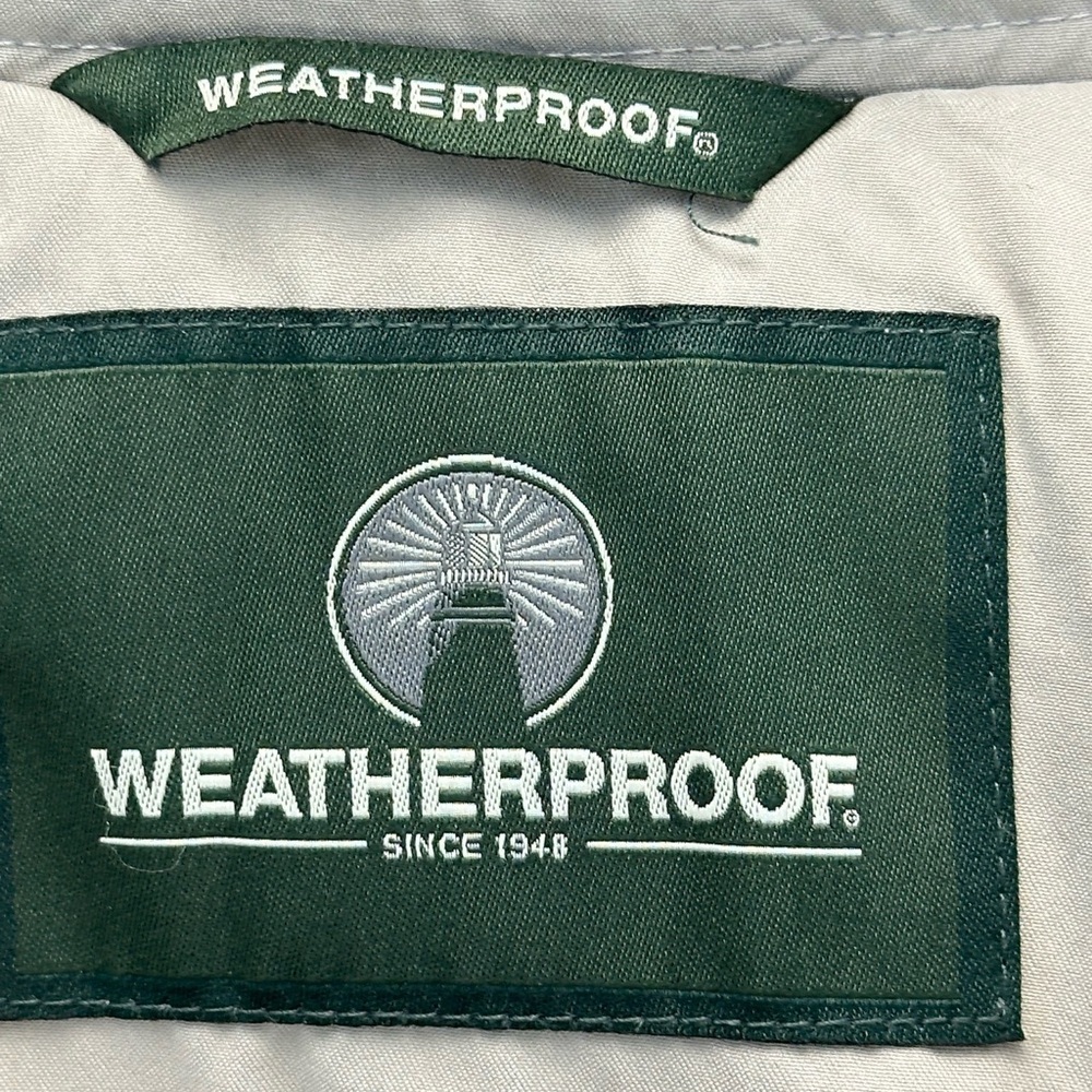 Weatherproof Men's Zip Front Golf Windbreaker Jacket - Fog / Grey - size Medium - Picture 4 of 8